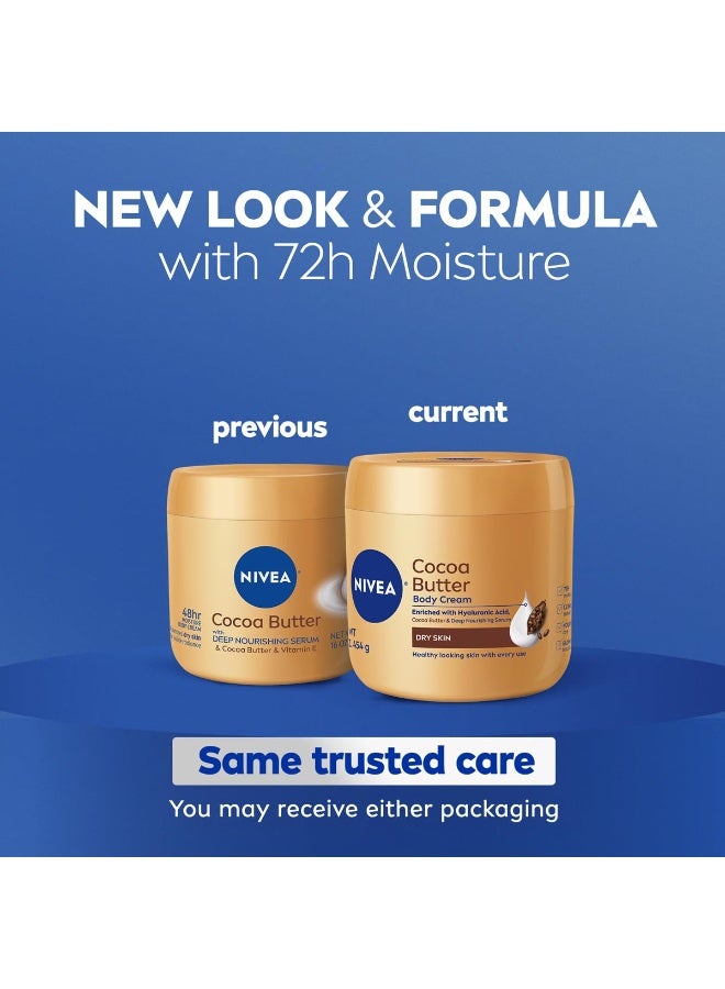 نيفيا كريم نيفيا للجسم بزبدة الكاكاو مع سيروم مغذي بعمق، 454 جرام (عبوة واحدة) - Image 3